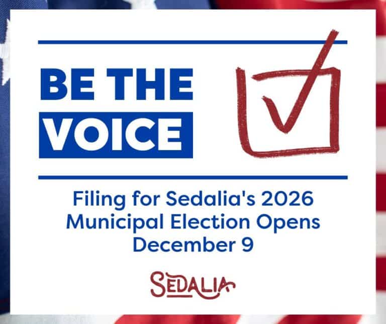 News Releases City of Sedalia MO